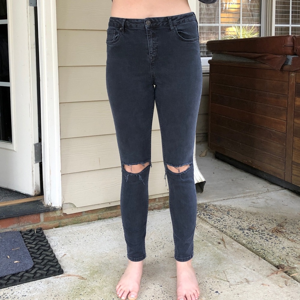 Topshop black Jamie jeans